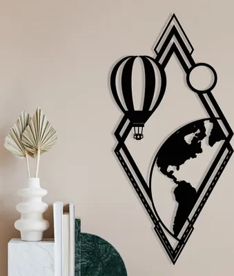 Imagen del producto de Wallity, modelo ENZ1239, color , decoración para el hogar, 29 x 60 cm, 100% metal (grosor: 1)