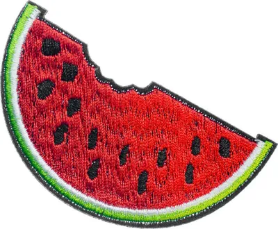 Produktbild von Wassermelone Bügelbild Aufnäher Aufbügler Miniblings Früchte Obst Melone Sommer