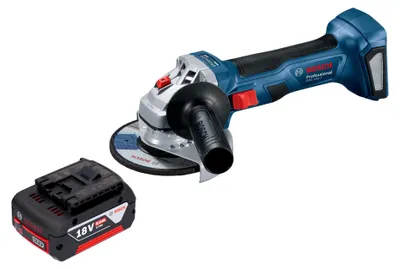 Produktbild von Bosch GWS 18V-7 Professional Akku Winkelschleifer 18 V 115 mm Brushless + 1x Akku 5,0 Ah - ohne Ladegerät