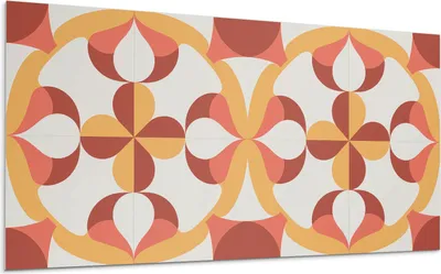 Produktbild von Abstraktes Geometrisches Muster – Selbstklebende Fliesen – Wandverkleidung – Wandpaneel – PVC Fliesen – Vinylflisen – PCV Flisen – Selbstklebend – Wanddeko – 6 Stück 60 x 30 cm