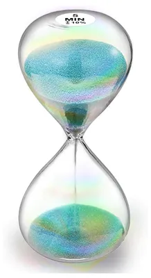 Produktbild von Sanduhr - 5 Minuten Laufzeit - Dekoration für Zuhause und Büro - Türkis
