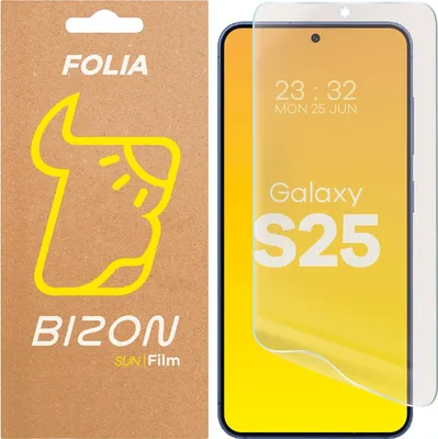 Produktbild von Matte Folie für Galaxy S25, Bizon Glass Film Sun, 1 Stück