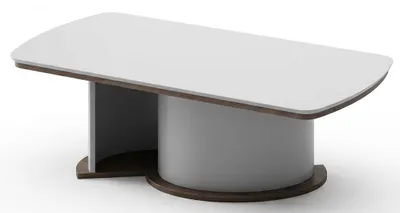 Immagine prodotto di Tavolino moderno, bianco, in legno, rettangolare, per soggiorno