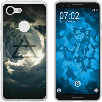 Produktbild von PhoneNatic Case kompatibel mit Google Pixel 3 Silikon-Hülle Element Luft M1