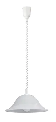 Produktbild von Rabalux 3904 Pendelleuchte 1 Spot Alabastro, E27, weiß, rund, Standard, ø420mm
