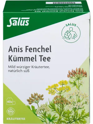 Obrázok produktu pre Anízovo-feniklovo-kminkový čaj AFeKü organic Salus, 40 ks. Filtračné vrecko