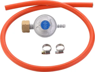 Produktbild von Cadac Gasdruckregler Universalregler 30mbar inkl. Schlauch 1/4'' BSP Linksaußengewinde