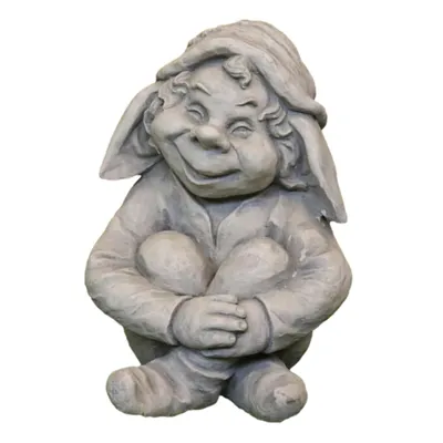 Produktbild von Wichtel aus Steinguss Neu Frostfest Witterungsbeständig Gnom Troll Trolle Steinfigur für den Garten zur Dekoration PO-609