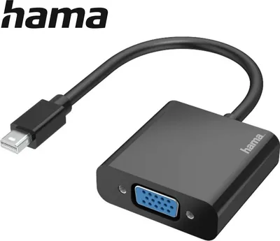 Image de Hama 00200333 video cable adapter Mini DisplayPort VGA (D-Sub) Black