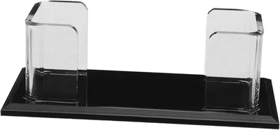 Produktbild von Transparenter Visitenkartenständer aus Acryl für den Schreibtisch