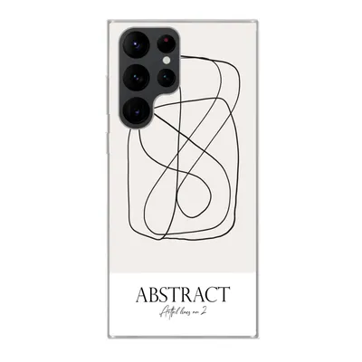 Produktbild von MuchoWow® Handyhülle Schutzhülle Hülle für Samsung Galaxy S22 Ultra Kunst - Linienkunst - Abstrakt Silikon Softcase Handy Hülle - Abbildung