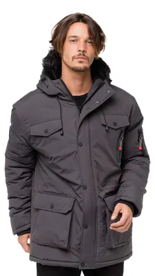 Produktbild von Geographical Norway Mantel Coquin anthrazit 2XL