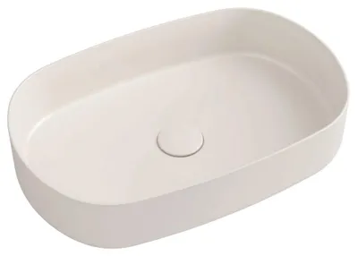 Produktbild von INFINITY OVAL Aufsatzwaschbecken 55x36cm, Ivory matt