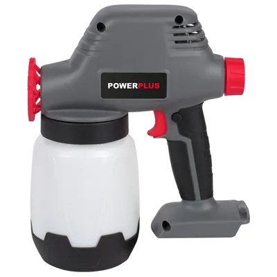Zdjęcie produktu dla Powerplus Powerplus Poweb5510, 18 V, 1 l, przepływ 300 g/min, dysza 0,8 mm, akumulator i ładowarka nie wchodzą w skład zestawu