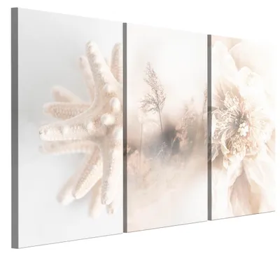Produktbild von LUMASOUL Leinwand Bilder, Leinwandbild Natur Motiv, Wandbilder Holzrahmen und Webstuhl Wohnzimmer und Schlafzimmer, Bilder 90x60 cm Modern Meerlandschaft 15