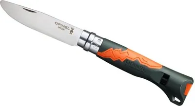 Produktbild von Opinel N°07, Gleitgelenk-Messer, Camper/scout, Absetzpunkt, Edelstahl, Polyamid, Rot