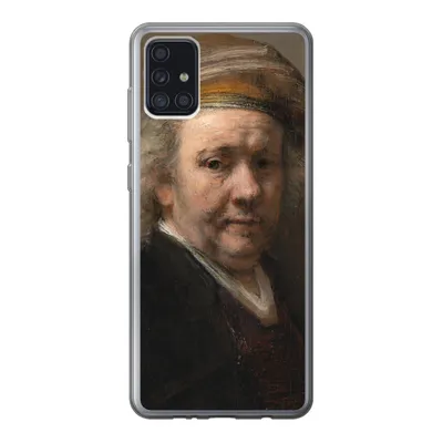 Produktbild von MuchoWow® Handyhülle Schutzhülle Hülle für Samsung Galaxy A52 5G Selbstbildnis - Gemälde von Rembrandt van Rijn Silikon Softcase Handy Hülle - Umschlag