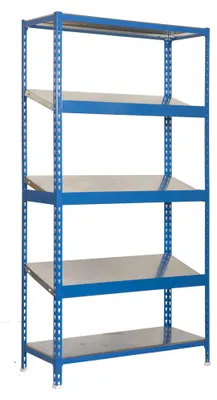 Image de Etagère Légère Sans Vis Simonexpo Plus 5/500-3 Bleu/galva Bleu/galva 2000x1000x500 - Simonrack