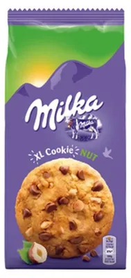 Produktbild von Milka Cookies mit Milchschokolade und Haselnüssen 184 g