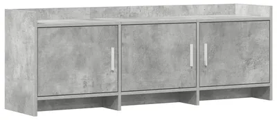Immagine prodotto di Mobili TV vidaXL 130 x 33 x 47 cm Grigio cemento, materiale a base di legno