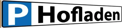 Produktbild von vianmo Holzschild 10x46 cm Parkplatz Hofladen Parkplatzschild
