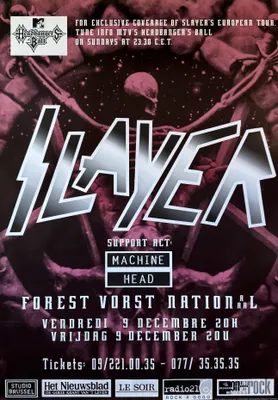 Obrázok produktu pre Slayer – Koncert v Belgicku, 1994 – Plagát – 67x98 cm