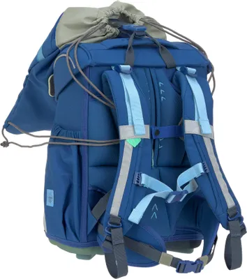Image de Ensemble de cartables Lässig, 7 pièces, Slim Unique bleu foncé