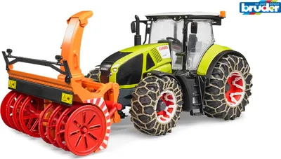 Obrázek produktu pro Bruder Traktor Class Axion 950 se sněhovou frézou