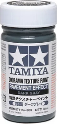 Produktbild von Tamiya Texturfarbe Beton/Dkl.grau100ml Diorama