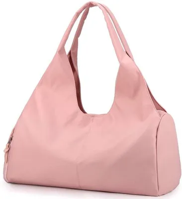 Image de Sac de sport et de voyage Unyqoos® de 48 x 20 x 27 cm, en nylon 600D, résistant à l'eau, avec un compartiment à chaussures jusqu'à 11 inch, un compartiment étanche, 4 poches extérieures, adapté comme bagage à main pour femmes et hommes