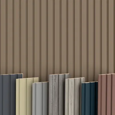 Produktbild von BEATS Lamellen 2,75m HEXIM - MDF Holz Lamellenwand Wandpaneele Lamellenverkleidung Wandverkleidung Lamellenpaneele Holzpaneele Natur (1 Startprofil, Beats Standard Pure Wood)