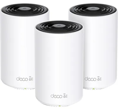 Produktbild von TP-Link Deco XE75 V1 - WLAN-System (3 Router) - bis zu 669 m² - Netz - GigE - Wi-Fi 6E - Wi-Fi 6 - Multi-Band