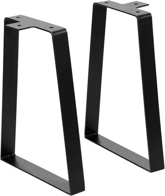 Zdjęcie produktu dla Nogi meblowe, 35 cm - czarny metal - stabilne nóżki meblowe - idealne do projektów DIY