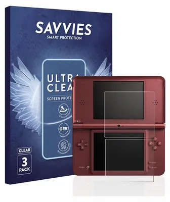 Produktbild von 6x Für Nintendo DSi XL Schutzfolie Savvies Displayschutz Display Schutz Folie Klar Transparent