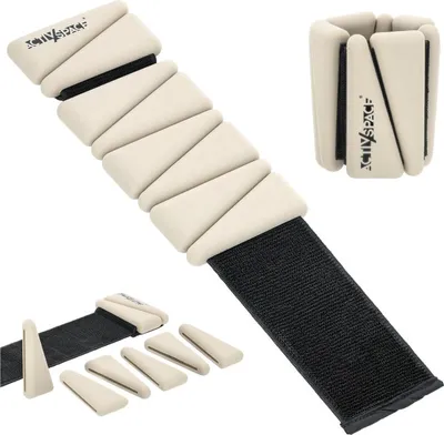 Produktbild von Verstellbare Knöchel- und Handgelenkgewichte für Übungen, 2 x 0,90 kg – beige