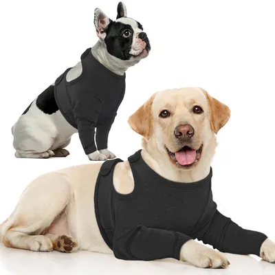 Imagen del producto de Chaleco ajustable para perros postoperatorio con protección para heridas