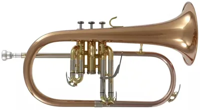 Bugle Si B – Blasinstrument für Anfänger, Trigger, Rosenkupfer, inkl. Zubehör