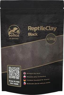 Produktbild von Soilico ReptileClay SCHWARZ 4,5 kg