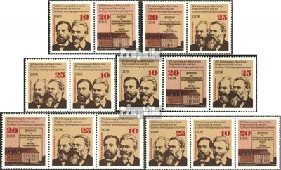 Produktbild von Briefmarken DDR 1975 Mi WZd325-WZd330 (kompl.Ausg.) postfrisch Programmkritik