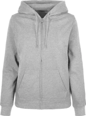 Immagine prodotto di Build Your Brand Basic BB009 | Ladies Basic Zip Hoody - Giacca con cappuccio da donna - Colore: Heather Grey - Taglia: L