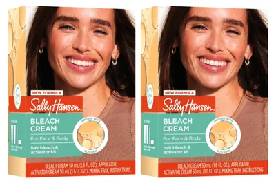 Produktbild von Sally Hansen Bleach Cream - 2er Pack - Haarentfernungs-Alternative - Schnellwirkend