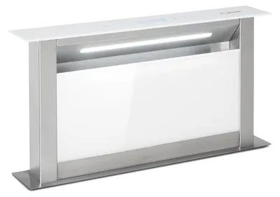 Produktbild von Klarstein Downdraft-Dunstabzugshaube, Versenkbare Abzugshaube, Extrem Leise Dunstabzugshauben mit Filter, Dunstabzugshaube 60cm, Umluft/Abluft Dunsthaube mit 10 Stufen, Dunstabzug 576 m³/h Luftstrom