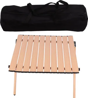 Produktbild von Klappbarer Campingtisch, multifunktional, stabil, leicht, aufrollbar, tragbar, Picknick mit Aufbewahrungstasche für den Außenbereich