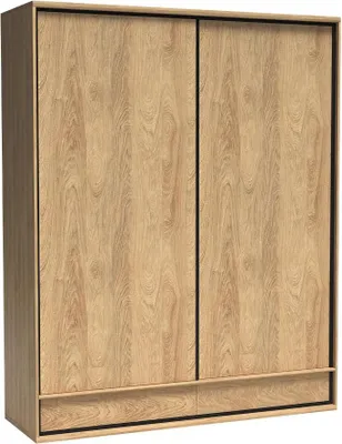 Produktbild von MIRJAN24 Schiebetürenschrank Mediolan 19, Kleiderschrank, Stilvoll Schlafzimmerschrank (Hikora Natur)