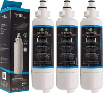 Wasserfilter 3er-Pack für Panasonic Kühlschränke