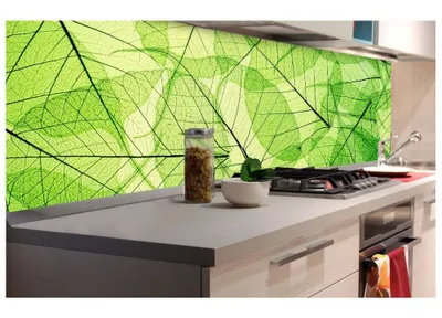 Produktbild von Küchenrückwand Folie selbstklebend BLATTADERN 180 x 60 cm - Klebefolie - Dekofolie - Spritzschutz für Küche -