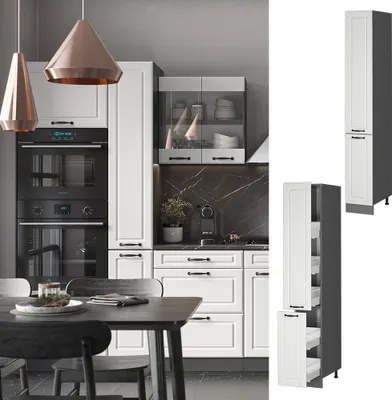 Produktbild von Apothekerschrank Vicco R-Line Weiß Landhaus 30 cm, Model 37853