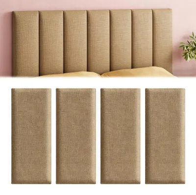 Immagine prodotto di Solidchoice - Set di 4 pannelli adesivi imbottiti per decorazione della parete