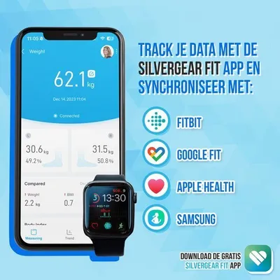 Image de Silvergear Pèse-personne Silvergear Scales - Pèse-personne avec analyse corporelle 28x - Smart Scale Pro
