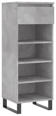 Obrázek produktu pro vidaXL Skříňka na boty Concrete Grey 40x36x105 cm Dřevěný materiál